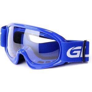 Kids Motocross Goggles ATV Dirt Bike Off Road Anti Fog Impact Resistant Blue